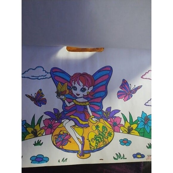 Lisa Frank Jumbo Coloring Poster Pad Wolf Penguin Igloo Design (Lisa Frank 2013 - Picture 10 of 16